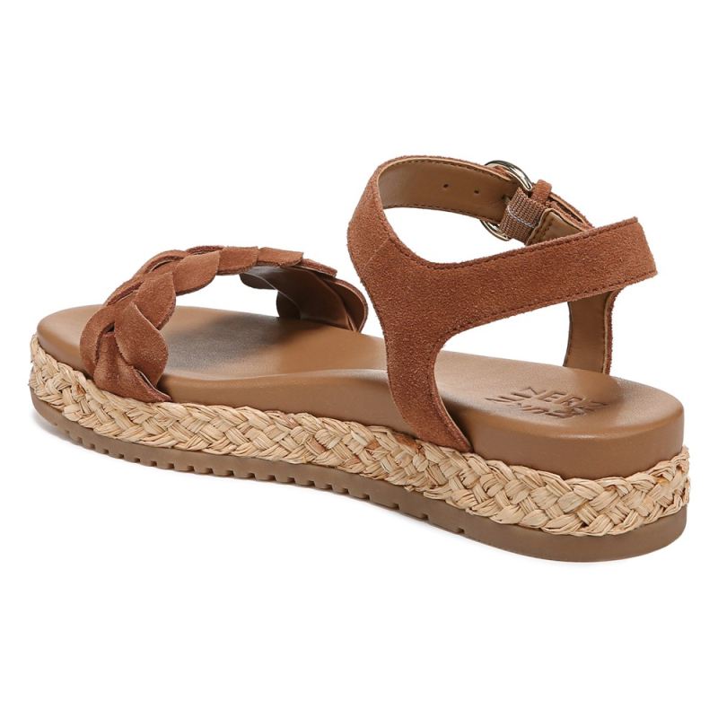 Naturalizer Women's Neila Sandal - English Tea Brown Leather