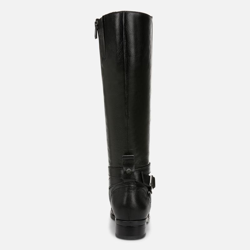 Naturalizer Women's Rena 2 Wide Calf Riding Boot - Black Leather