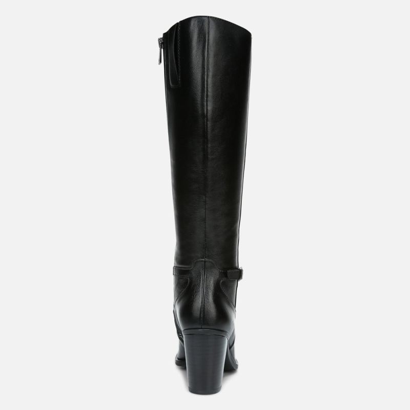 Naturalizer Women's Kalina Wide Calf Knee High Boot - Black Leather