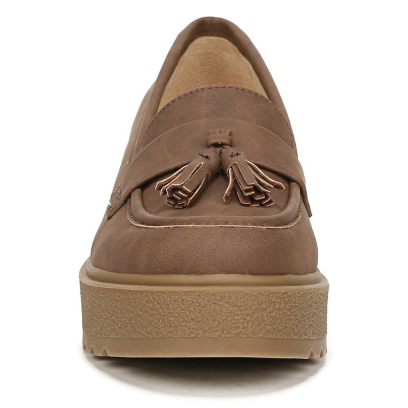 Naturalizer Women's SOUL Josie Lug Loafer - Cinnamon Brown Synthetic