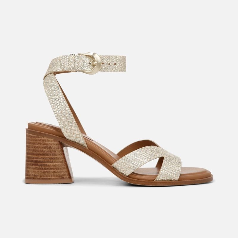 Naturalizer Women's 27 EDIT Yumi Ankle Strap Sandal - Cremosa Taupe Leather