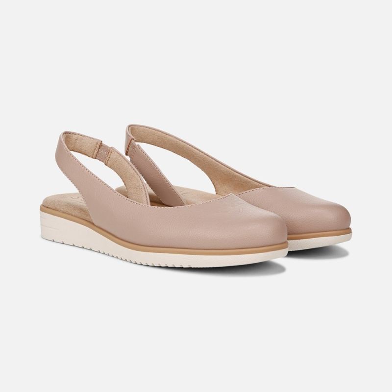 Naturalizer Women's SOUL Idea d'Orsay Flat - Blush Faux Leather
