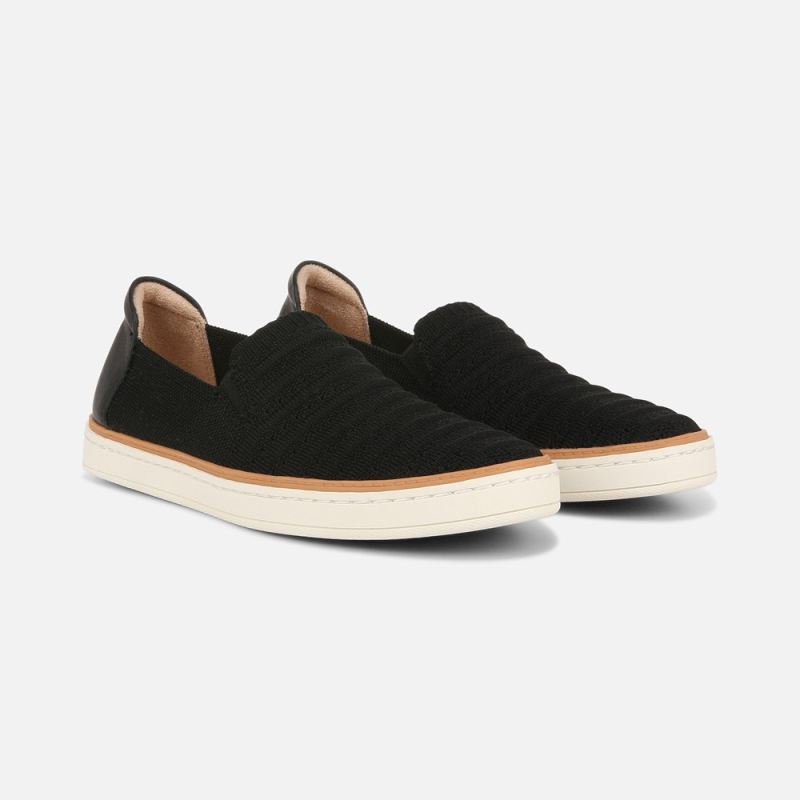 Naturalizer Women's SOUL Kemper Slip On Sneaker - Black Fabric