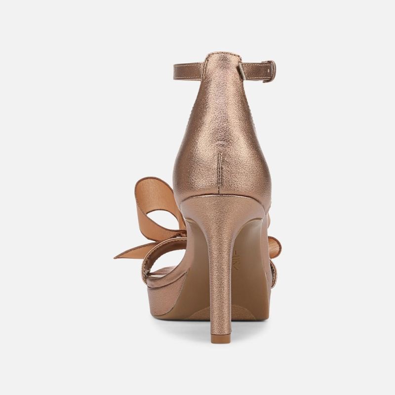 Naturalizer Women's Always Dress Sandal - Cookie Dough Faux Leather