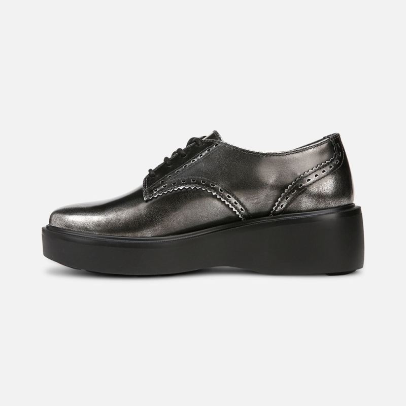 Naturalizer Women's Obtain Lace up Derby - Silver Leather