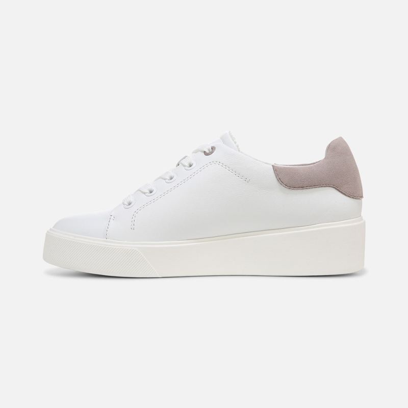 Naturalizer Women's Morrison 2.0 Lace Up Sneaker - White/Turtledove Leather