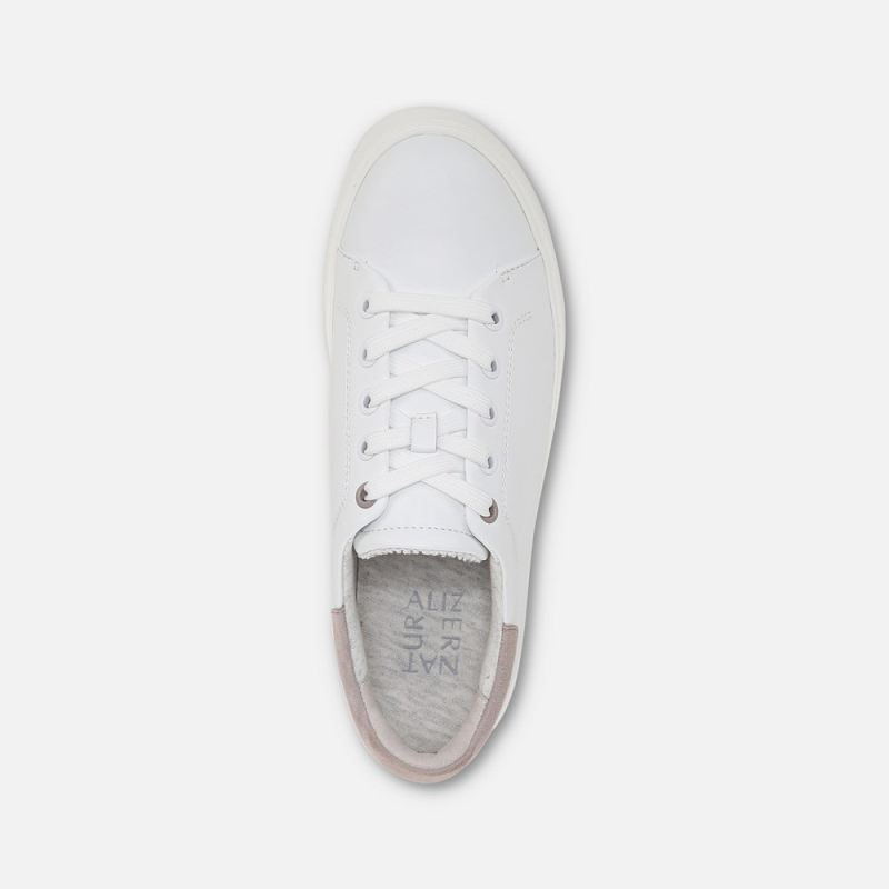Naturalizer Women's Morrison 2.0 Lace Up Sneaker - White/Turtledove Leather
