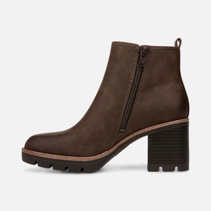 Naturalizer Women's Madalynn Gore Water Repellent Bootie - Truffle Taupe Faux Leather