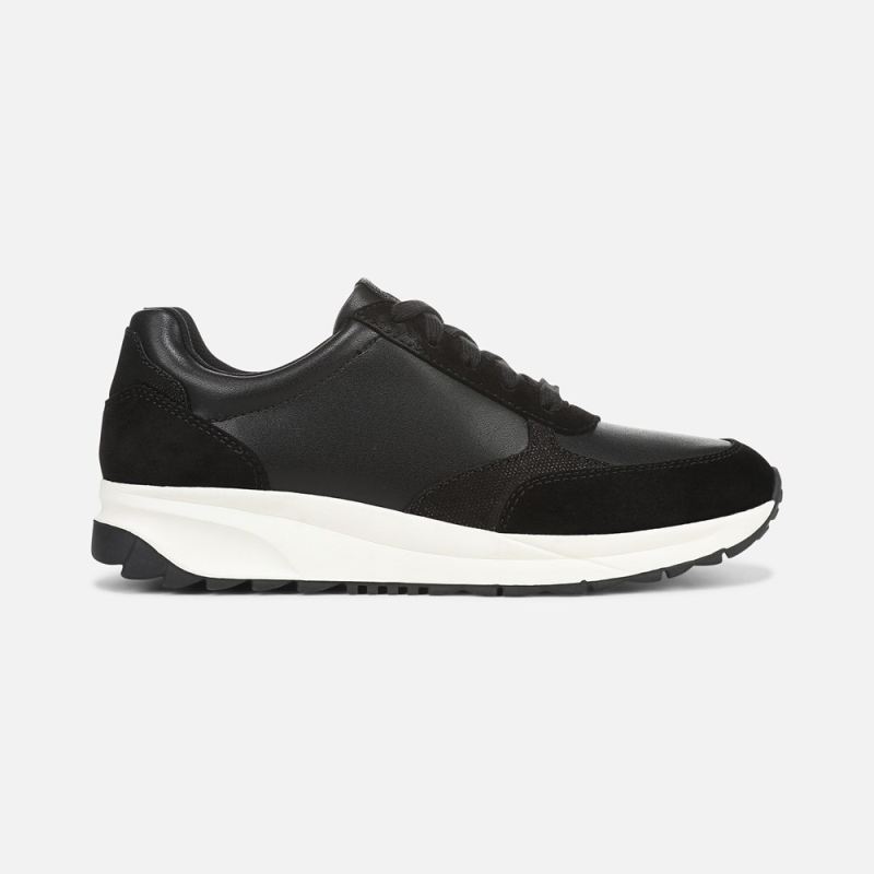 Naturalizer Women's Shay Lace Up Sneaker - Black Leather