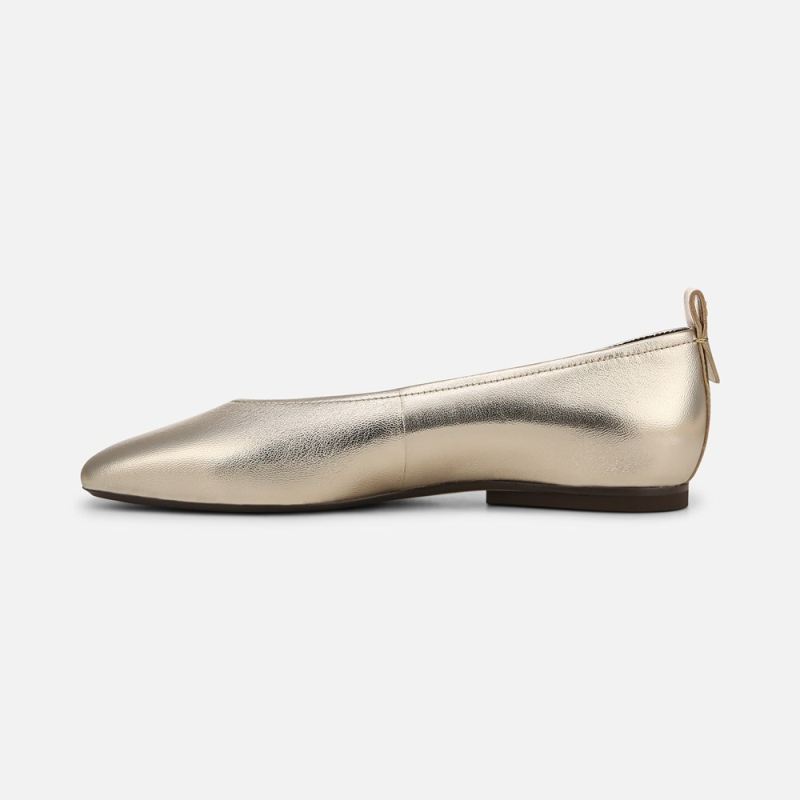 Naturalizer Women's 27 Edit Carla Flat - Champagne Metallic Leather