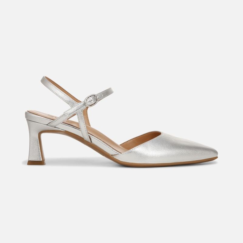Naturalizer Women's Tara Dress Shoe - Silver Faux Leather