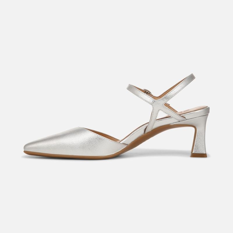 Naturalizer Women's Tara Dress Shoe - Silver Faux Leather
