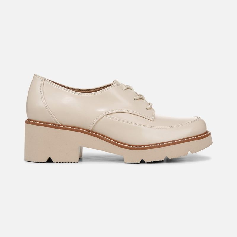 Naturalizer Women's Darry Lace Oxford - Porcelain Faux Leather