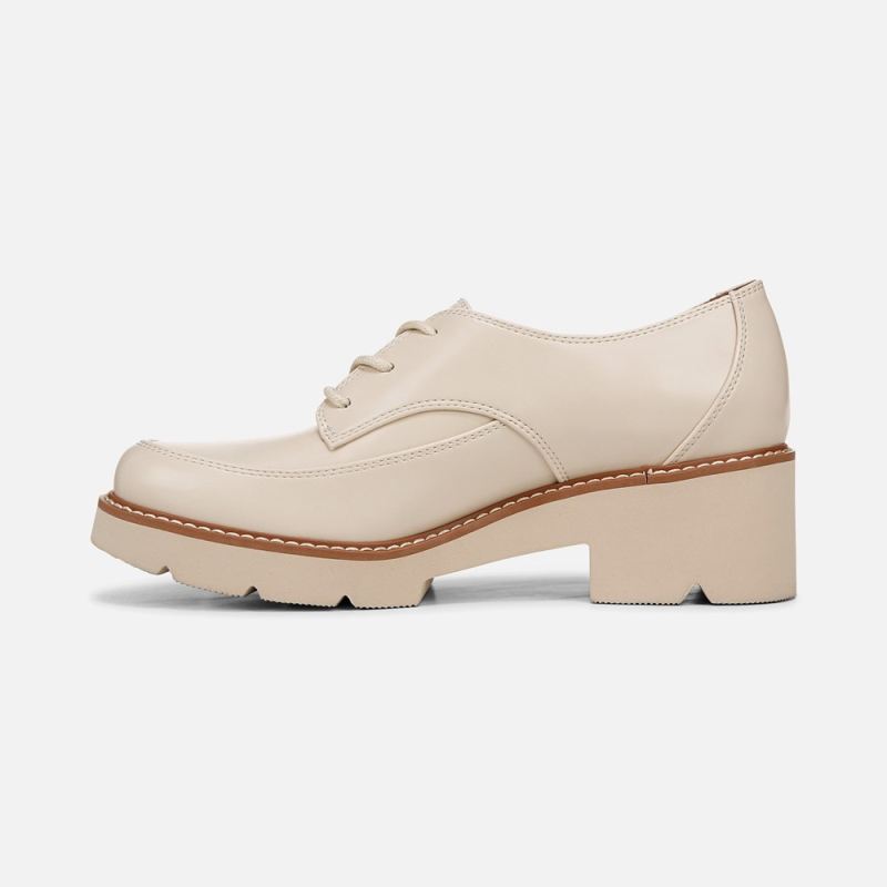 Naturalizer Women's Darry Lace Oxford - Porcelain Faux Leather