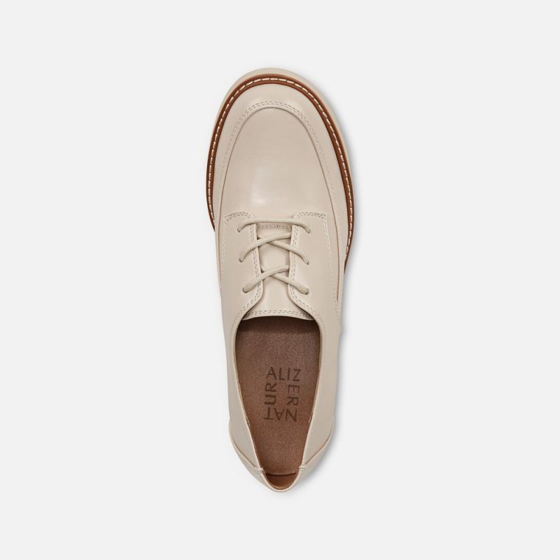 Naturalizer Women's Darry Lace Oxford - Porcelain Faux Leather