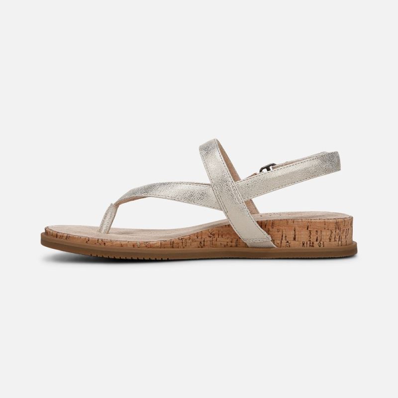 Naturalizer Women's SOUL Carolyn Sandal - Gold Faux Leather