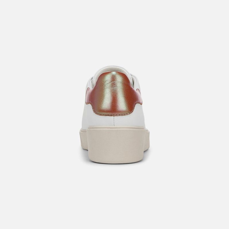 Naturalizer Women's Morrison 2.0 Lace Up Sneaker - White / Pink Leather