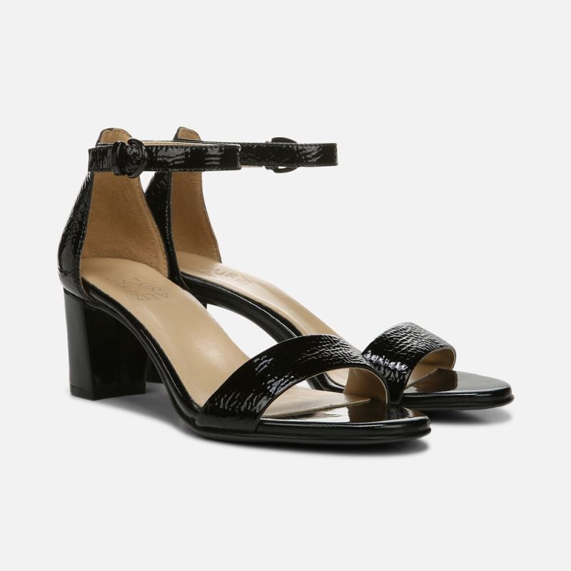 Naturalizer Women's Vera Dress Sandal - Black Patent Leather