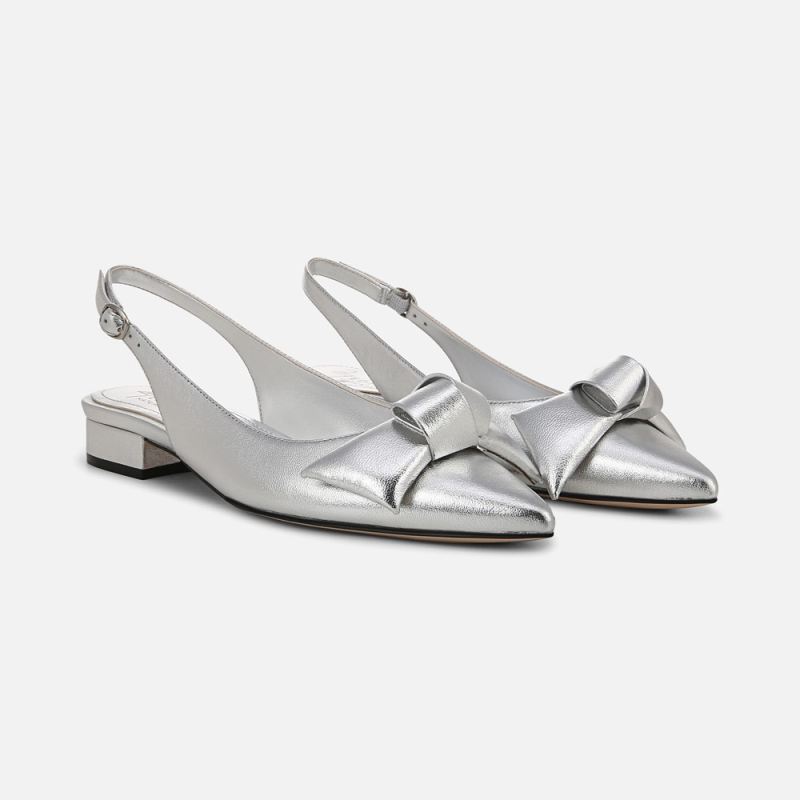 Naturalizer Women's 27 EDIT Shine Slingback - Silver Leather