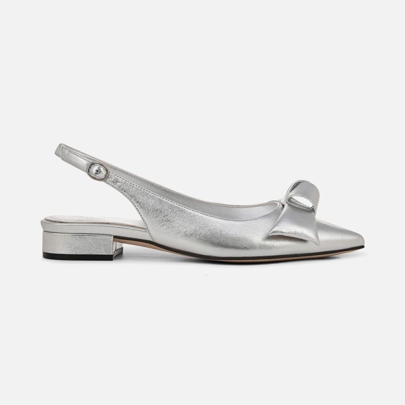 Naturalizer Women's 27 EDIT Shine Slingback - Silver Leather