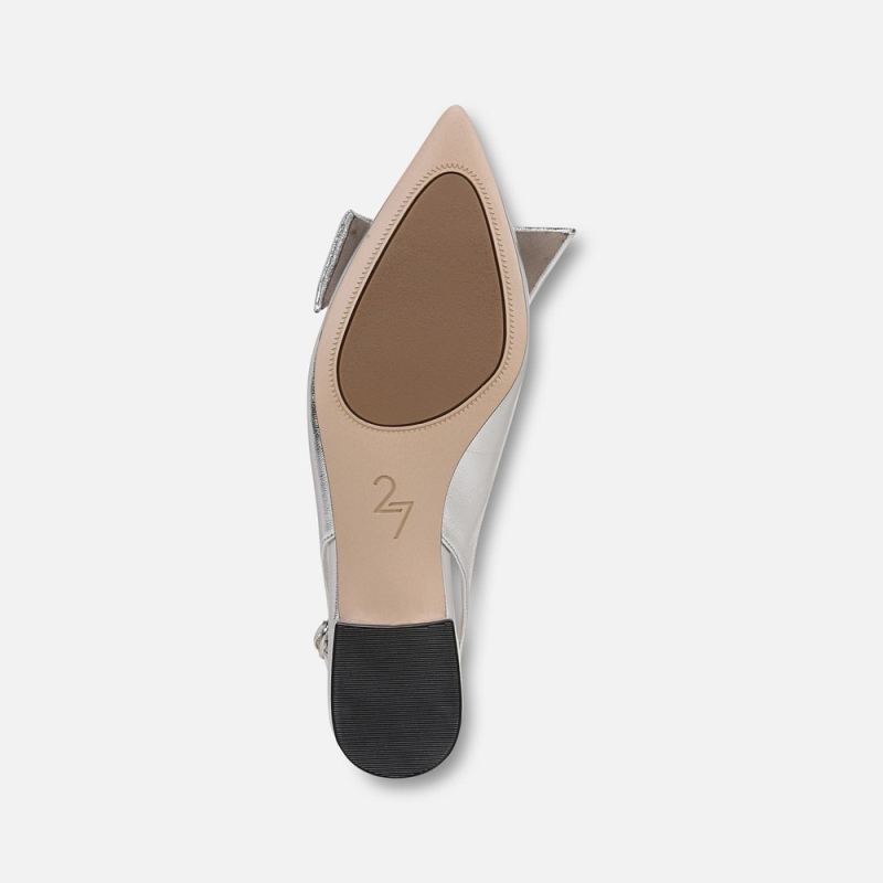 Naturalizer Women's 27 EDIT Shine Slingback - Silver Leather