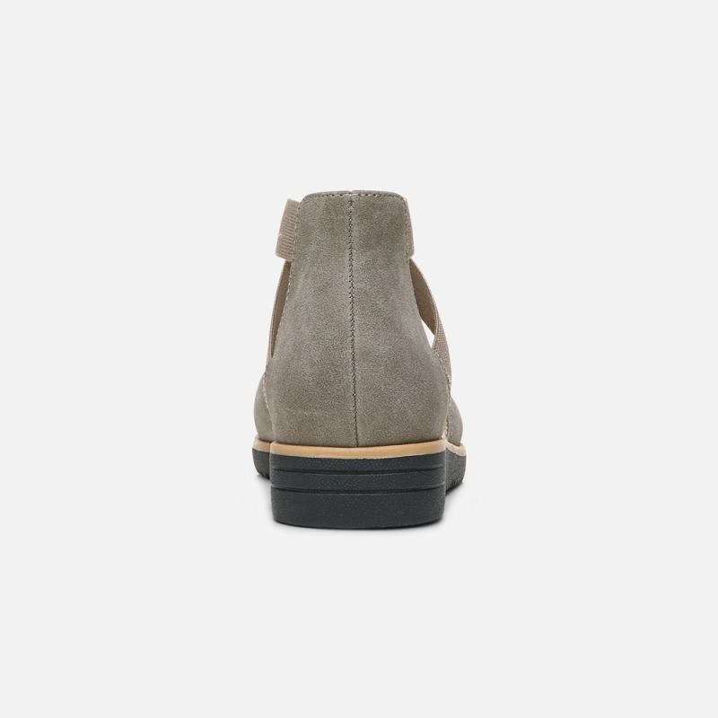 Naturalizer Women's SOUL Intro Flat - Grey Synthetic Nubuck