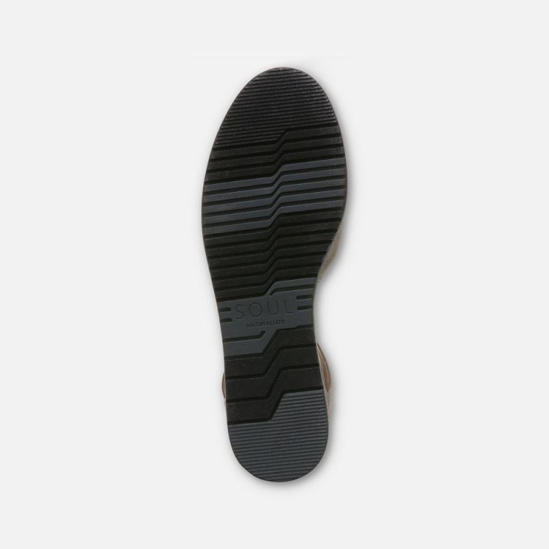 Naturalizer Women's SOUL Intro Flat - Grey Synthetic Nubuck