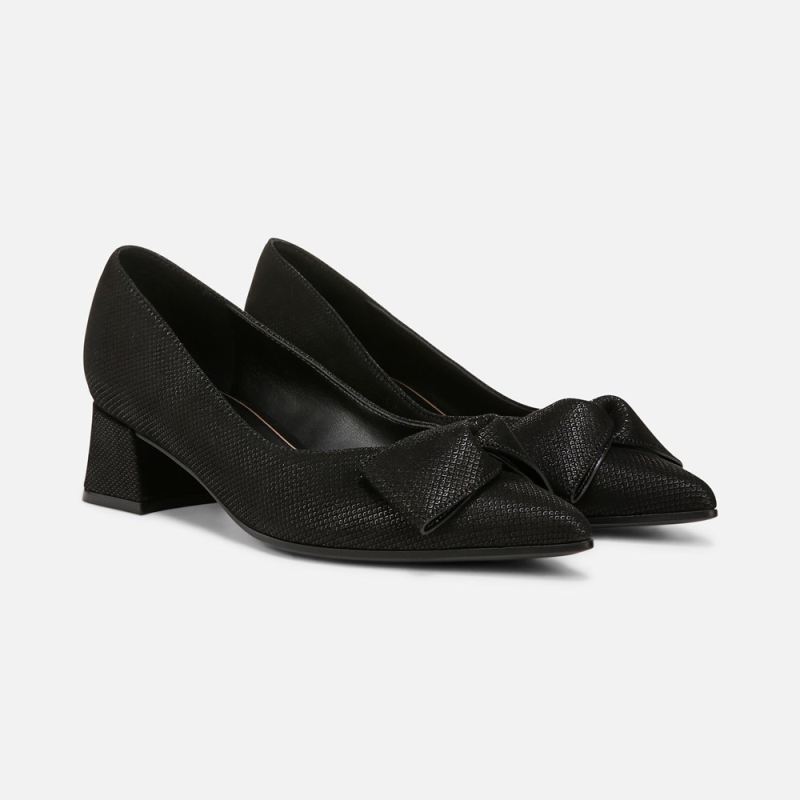 Naturalizer Women's Mavis Bow Pump - Black Suede