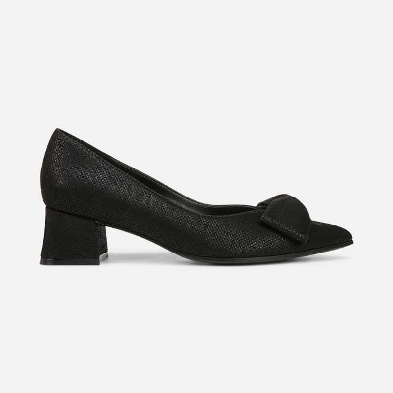Naturalizer Women's Mavis Bow Pump - Black Suede