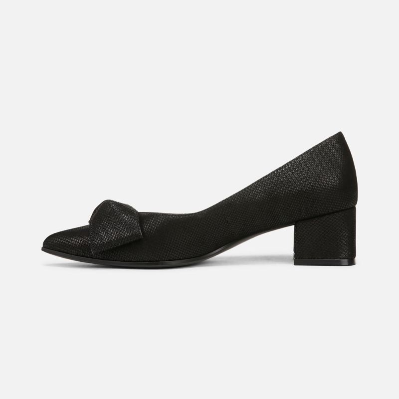 Naturalizer Women's Mavis Bow Pump - Black Suede