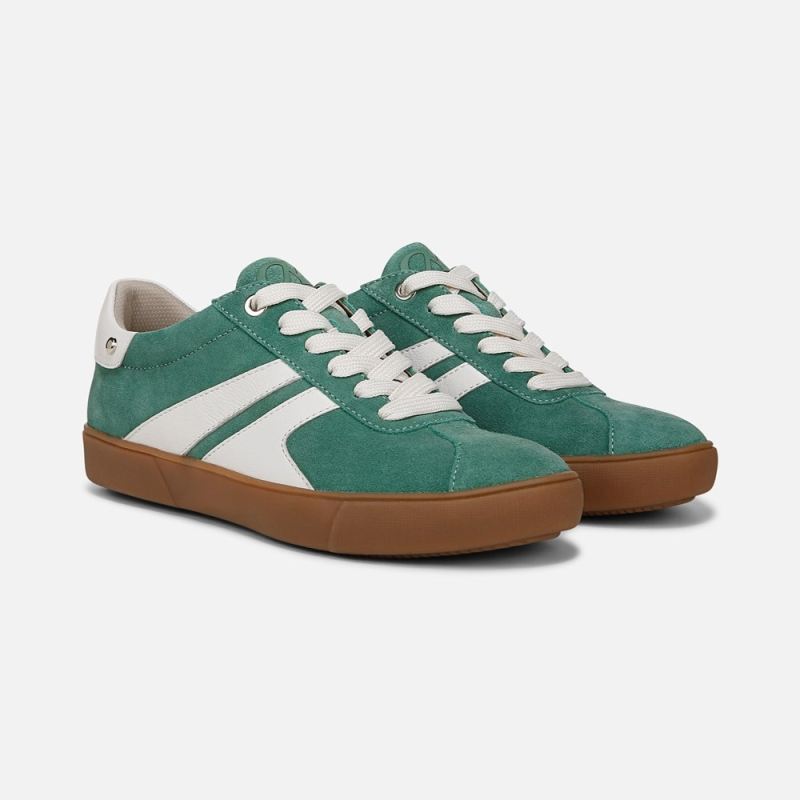 Naturalizer Women's Medina Lace Up Sneaker - Lilypad Green Suede