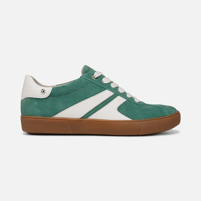 Naturalizer Women's Medina Lace Up Sneaker - Lilypad Green Suede