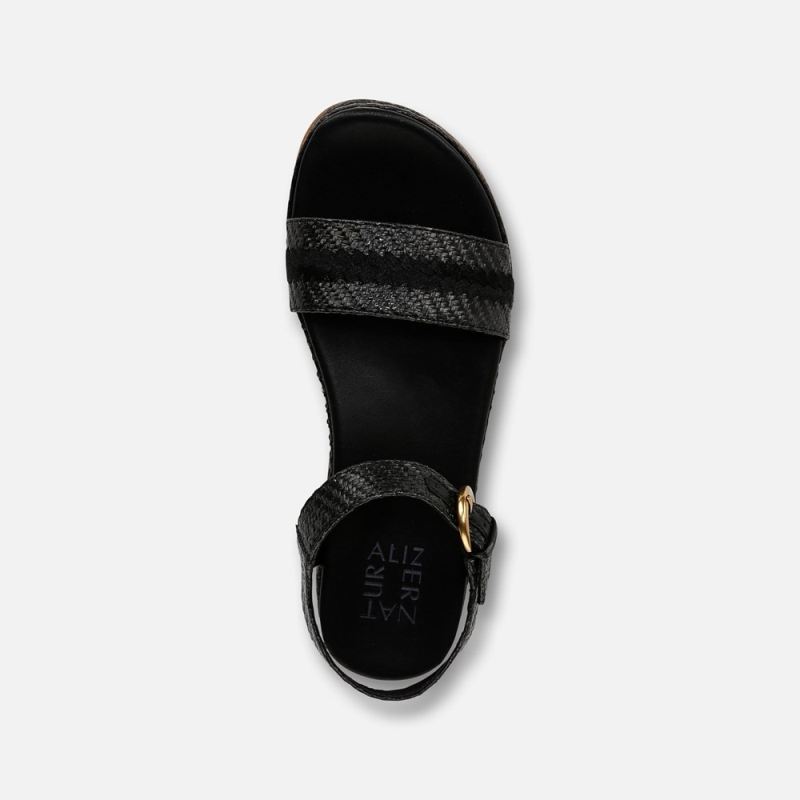 Naturalizer Women's Neila Sandal - Black Raffia