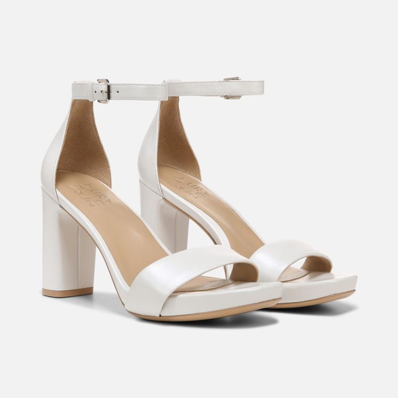 Naturalizer Women's Joy Dress Sandal - White Leather
