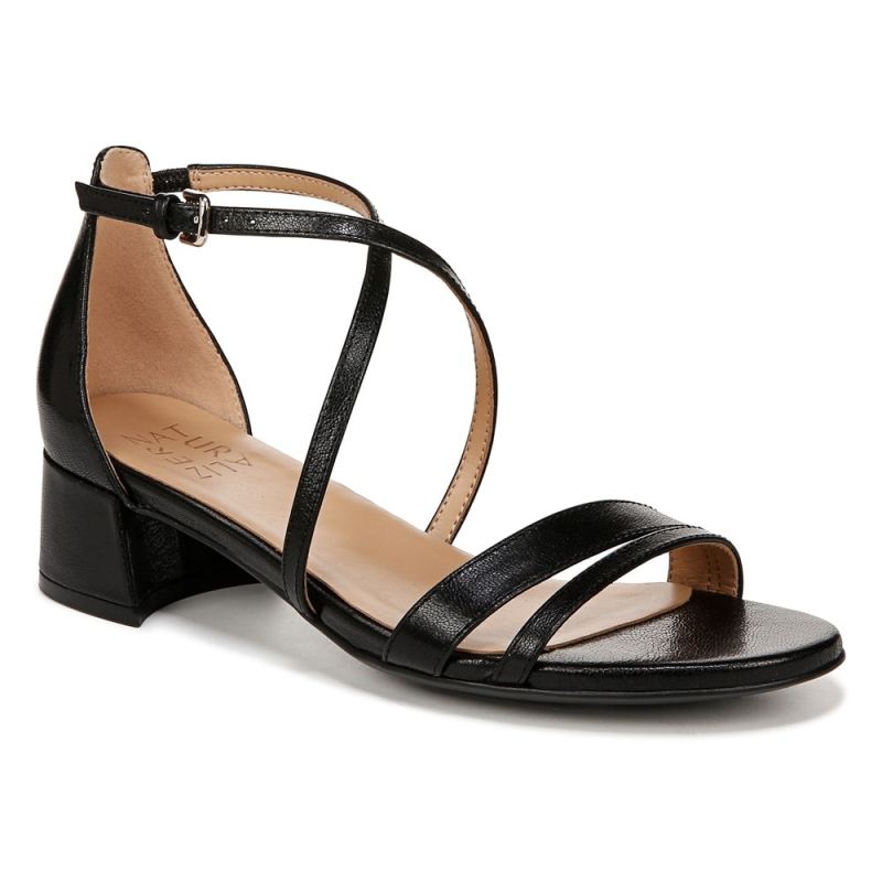Naturalizer Women's June Dress Sandal - Black Leather