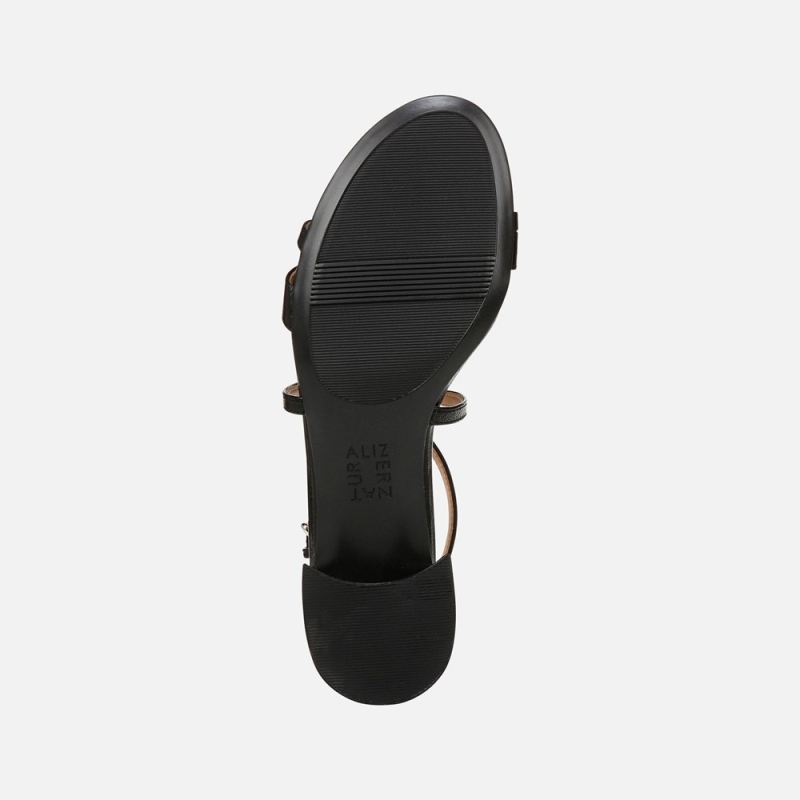 Naturalizer Women's June Dress Sandal - Black Leather