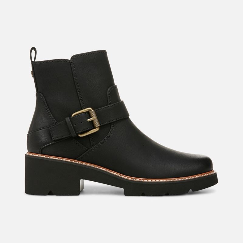 Naturalizer Women's Cabaret Moto Boot - Black Faux Leather