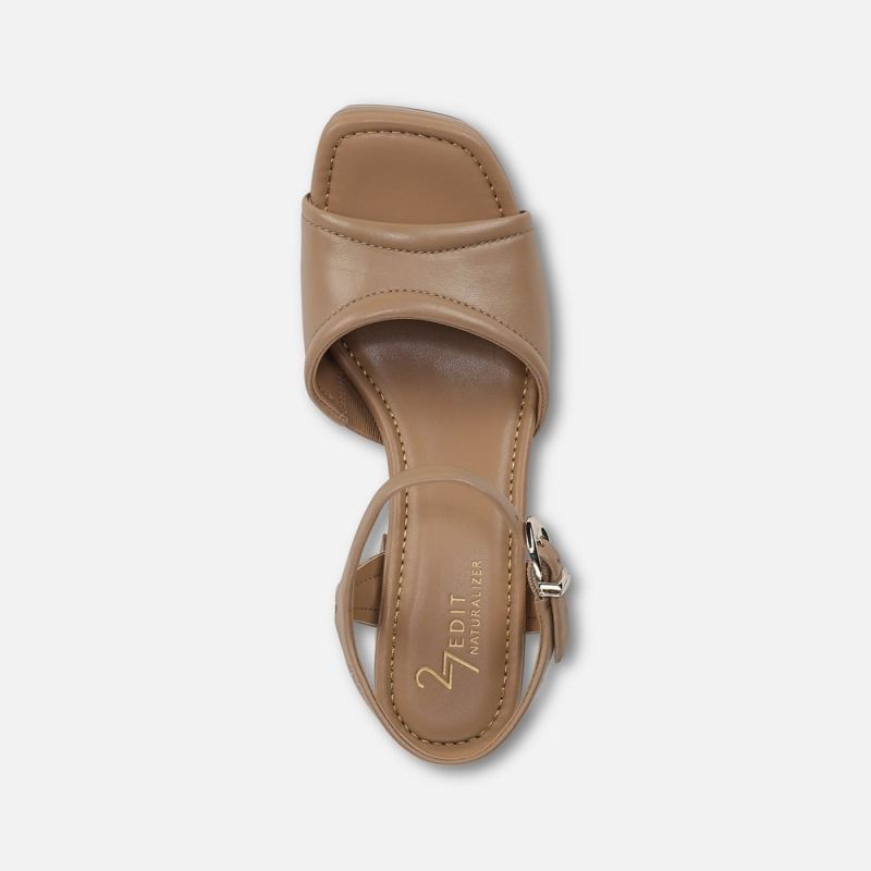 Naturalizer Women's 27 EDIT Paloma Platform Sandal - Birchwood Leather