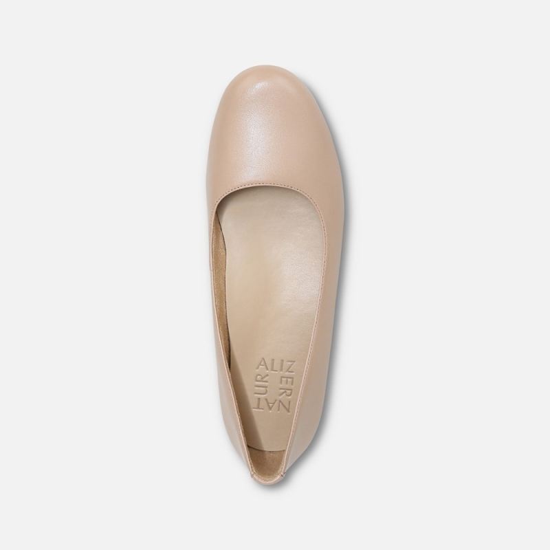 Naturalizer Women's Maxwell Ballet Flat - Crème Brulee Leather