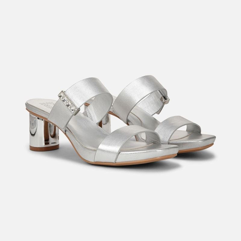 Naturalizer Women's Ida 2 Dress Sandal - Silver Faux Leather