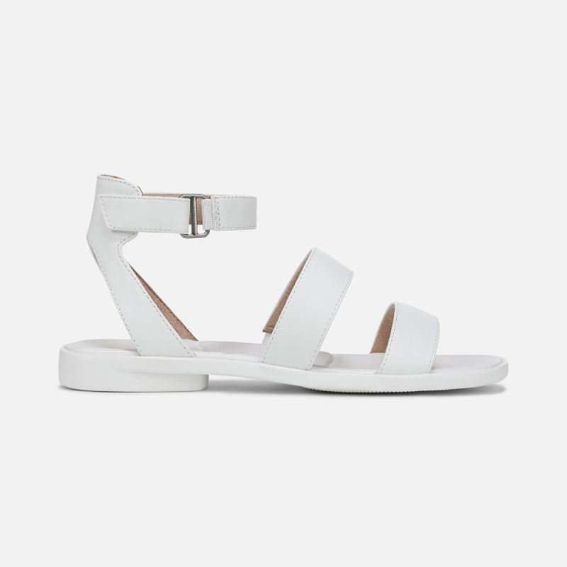 Naturalizer Women's SOUL Fiesta Strappy Sandal - White Faux Leather