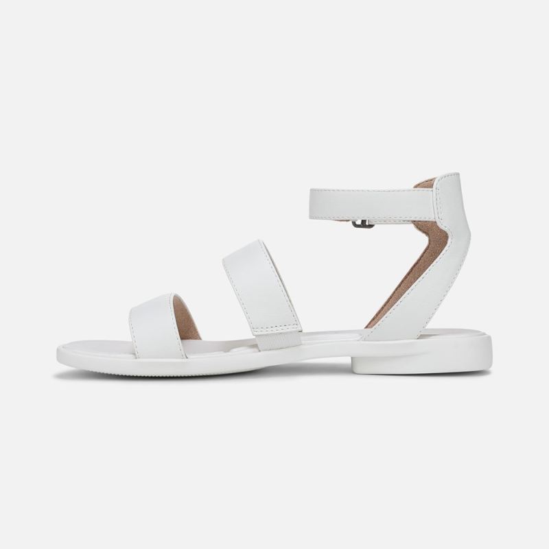 Naturalizer Women's SOUL Fiesta Strappy Sandal - White Faux Leather
