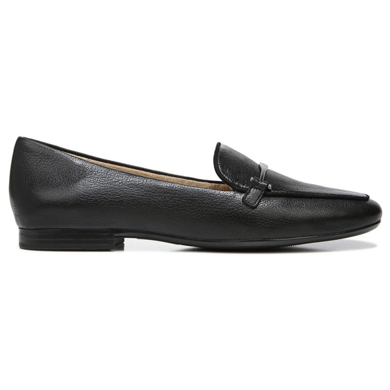 Naturalizer Women's EMILINE L FLAT - Black Leather