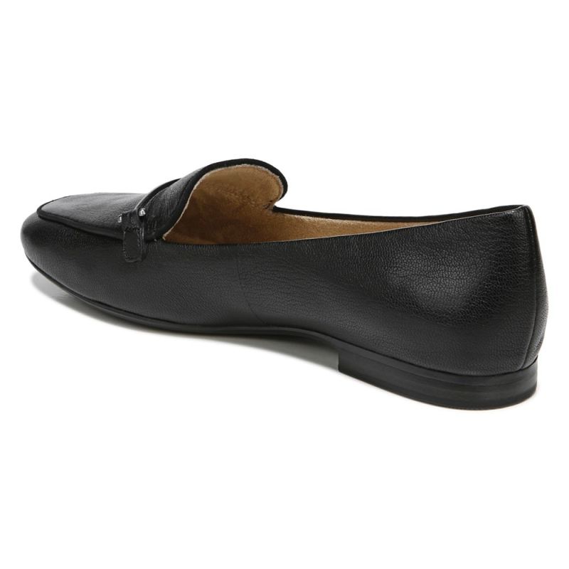 Naturalizer Women's EMILINE L FLAT - Black Leather