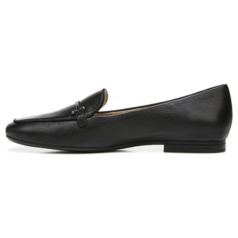 Naturalizer Women's EMILINE L FLAT - Black Leather