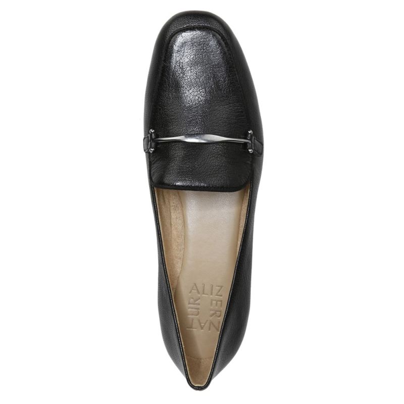 Naturalizer Women's EMILINE L FLAT - Black Leather