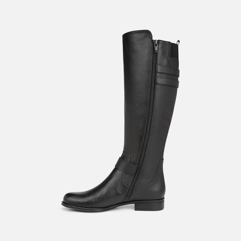 Naturalizer Women's Jessie Wide Calf Knee High Boot - Black Leather
