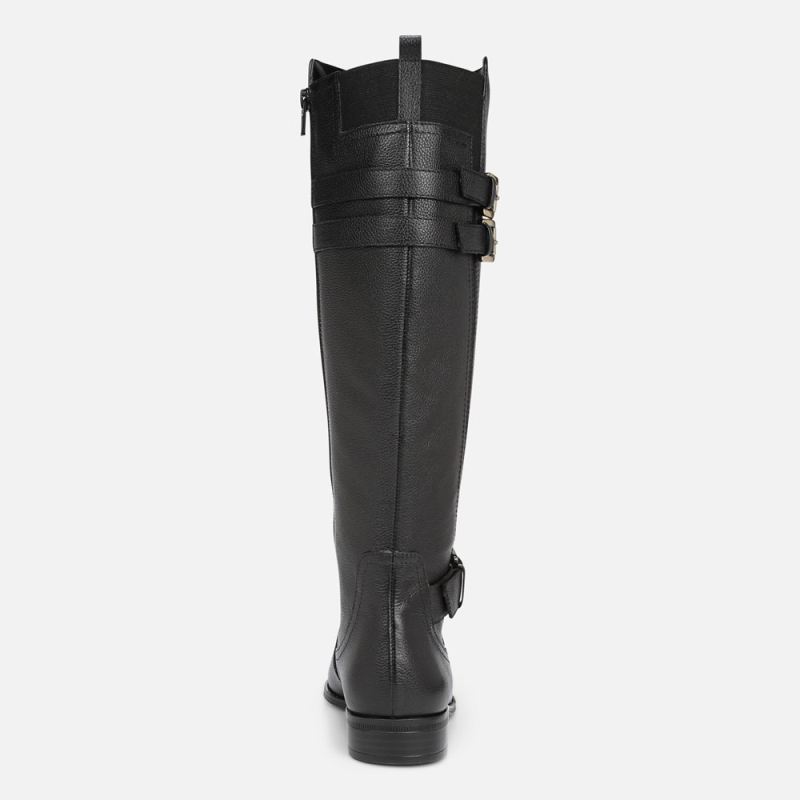 Naturalizer Women's Jessie Wide Calf Knee High Boot - Black Leather