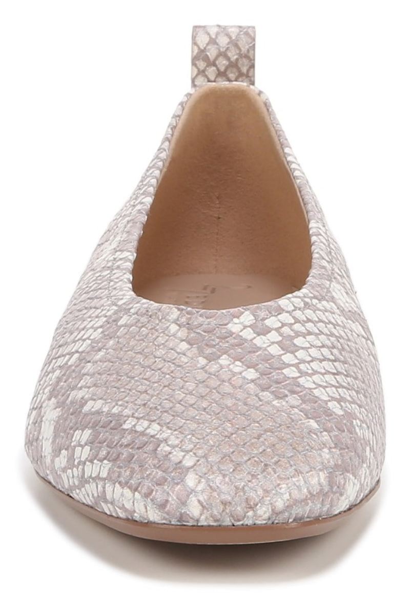 Naturalizer Women's 27 Edit Carla Flat - White Snake Pattern Leather