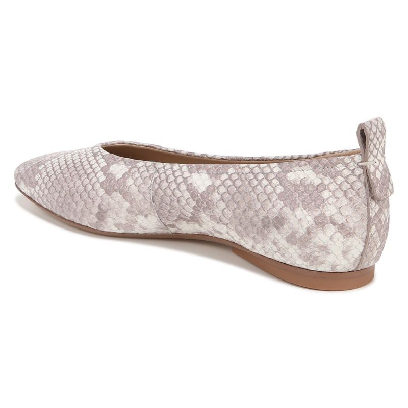 Naturalizer Women's 27 Edit Carla Flat - White Snake Pattern Leather